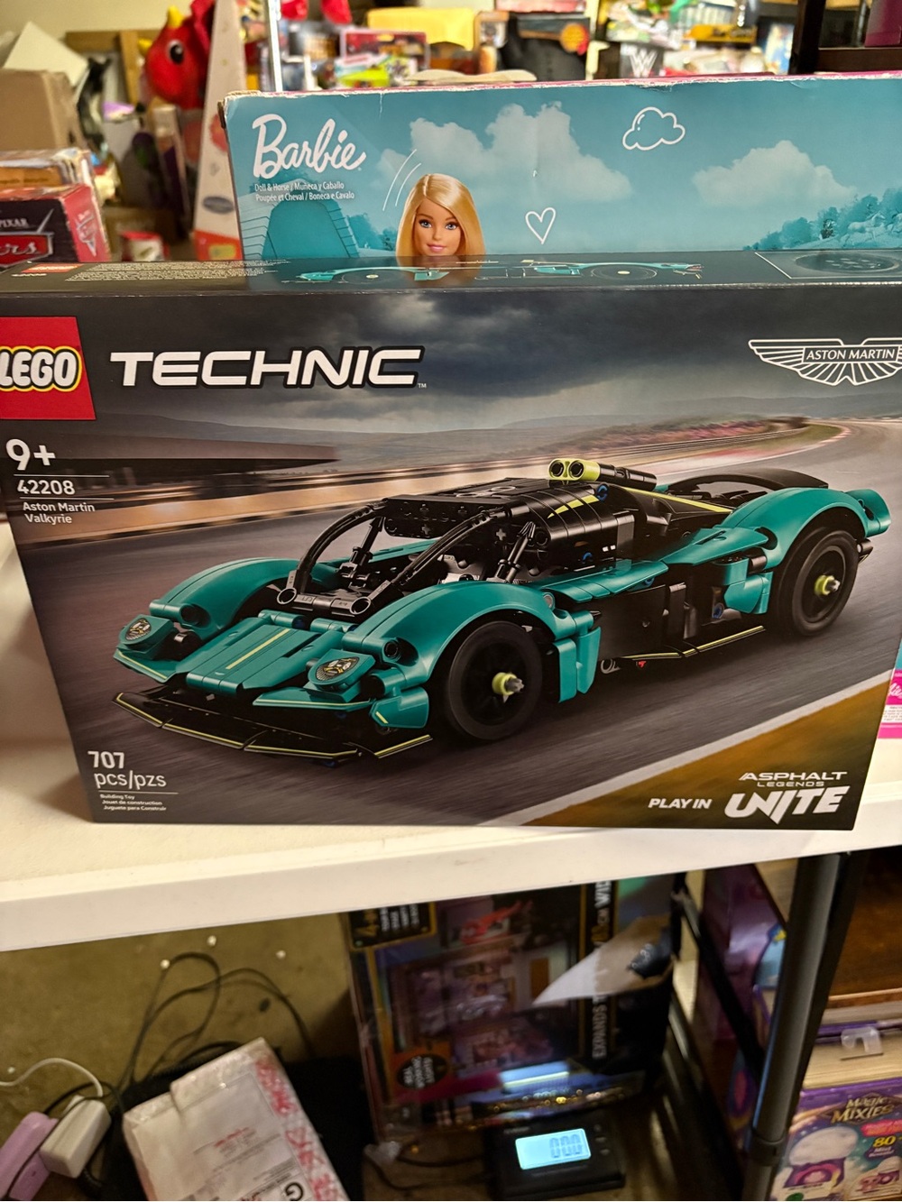 Nwt Lego Technic Aston Martin Valkyrie Racing Car - Teal & Black